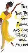 put your best foot forward